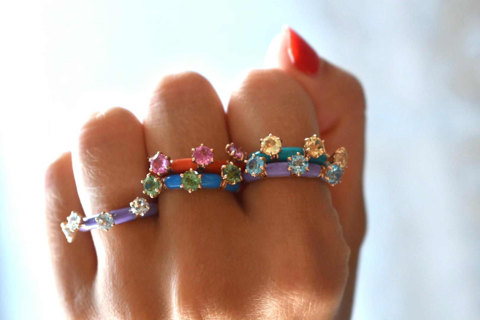 For Sale:  Stella Divina Purple Ring by Joanna Achkar 4