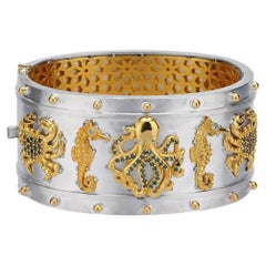 Bracelet Stella Flame Coastal Souvenir 18K, bronze, sterling et diamants