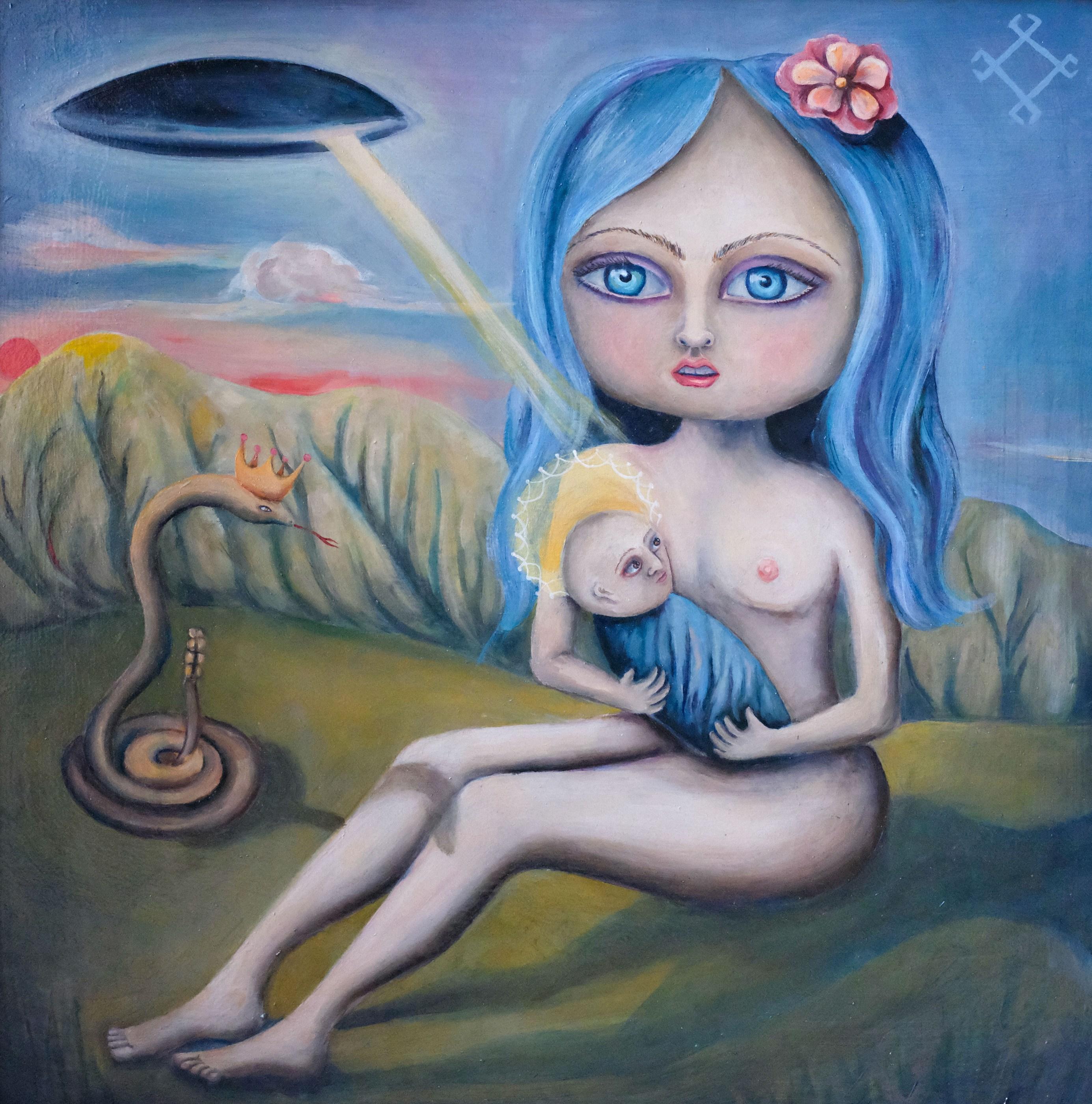 Stella Jae Figurative Painting - Extraterrestrial