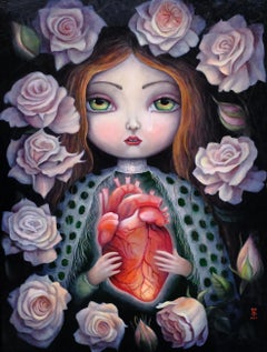 Xin (Pittura a olio, Simbolista, Cuore, Pop contemporaneo, Surreale, ~40% OFF)