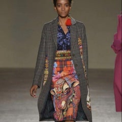 Stella Jean Printed Pencil Skirt - '10s