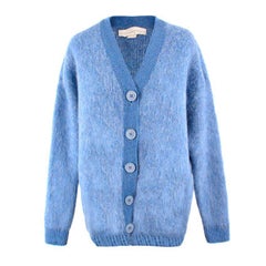 Stella Mcartney Blue Wool 
Mohair Cardigan US 0-2