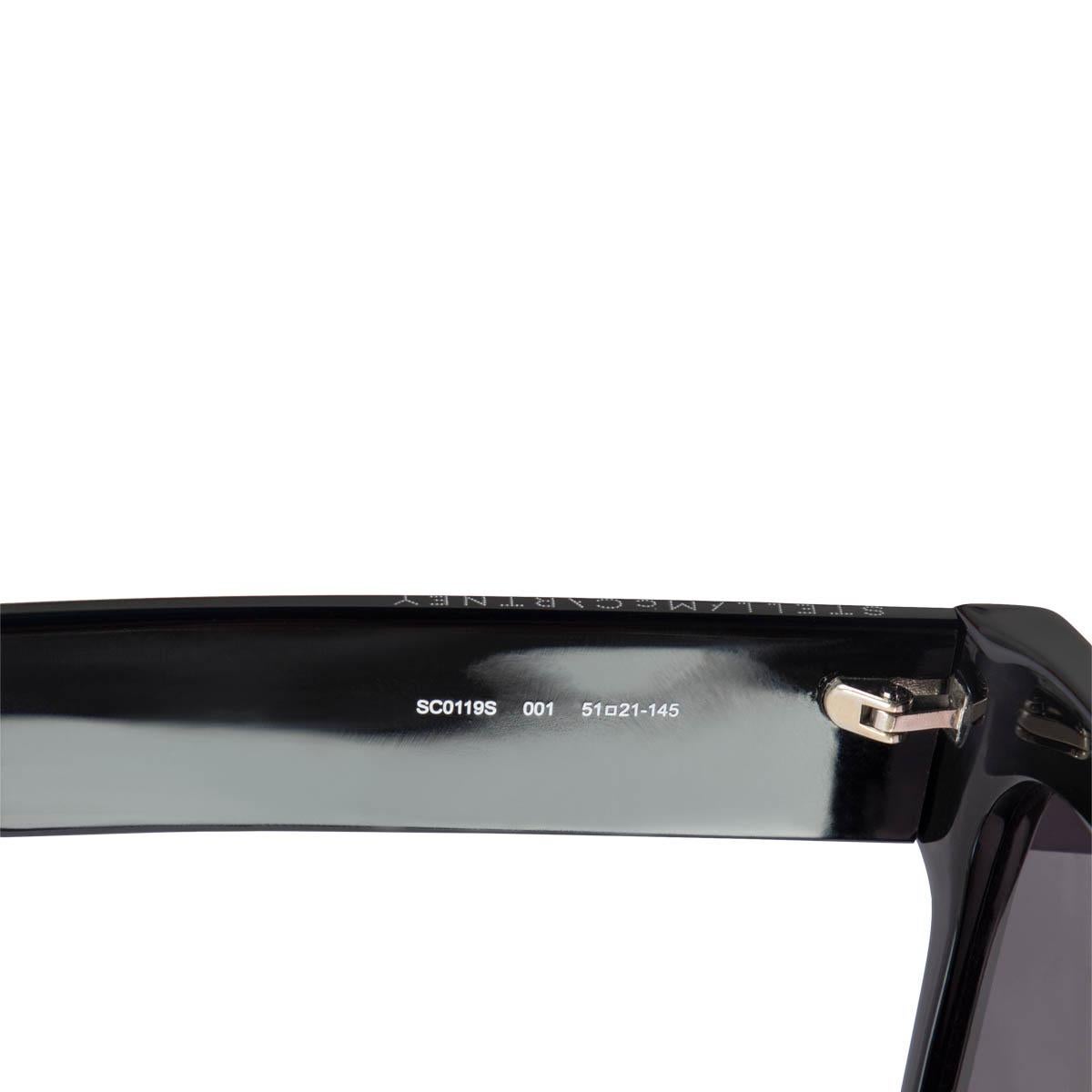 STELLA MCCARNTEY black Square Sunglasses SC0119S In Excellent Condition In Zürich, CH