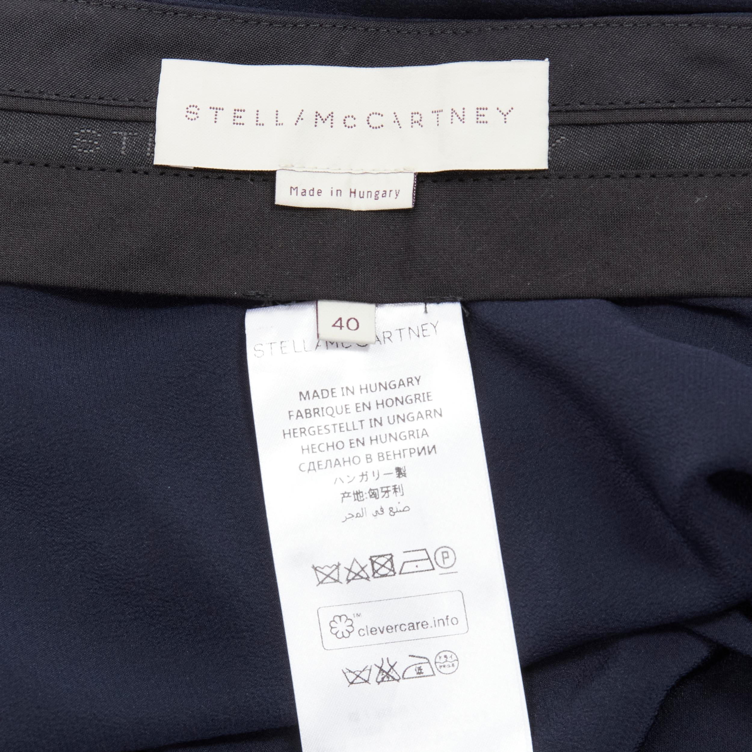 STELLA MCCARTNEY 100% Seide Patch Streifen reggae Drop Crotch Haremshose IT40 S im Angebot 4