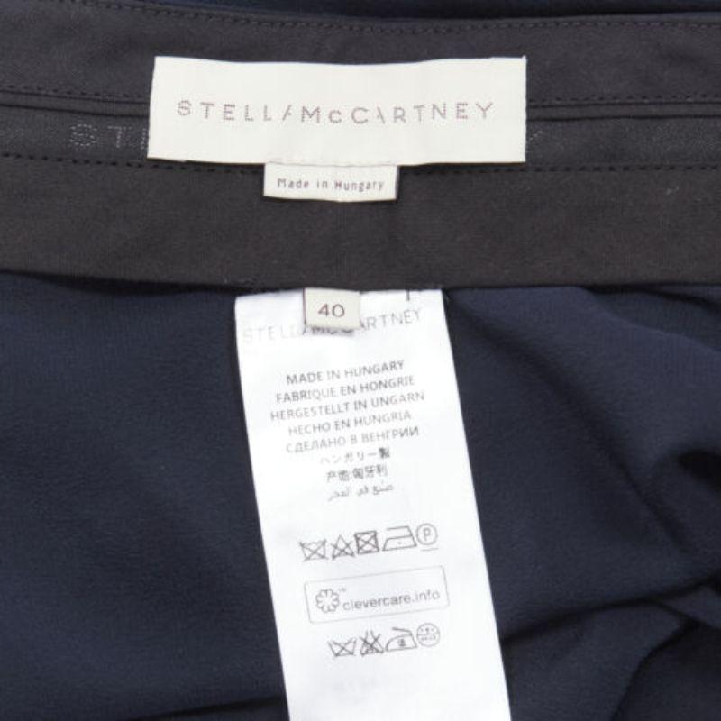 STELLA MCCARTNEY 100% silk patch stripes reggae drop crotch harem pants IT40 S For Sale 4