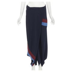 STELLA MCCARTNEY - Pantalon harem à rayures en soie 100 %, taille IT 40 S