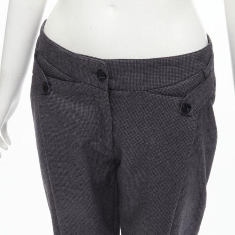 STELLA MCCARTNEY 100% wool grey houndstooth structural pleat  pants IT38 XS
Reference: YNWG/A00118
Brand: Stella McCartney
Designer: Stella McCartney
Material: Wool
Color: Grey
Pattern: Houndstooth
Closure: Zip Fly
Extra Details: Invisible zip