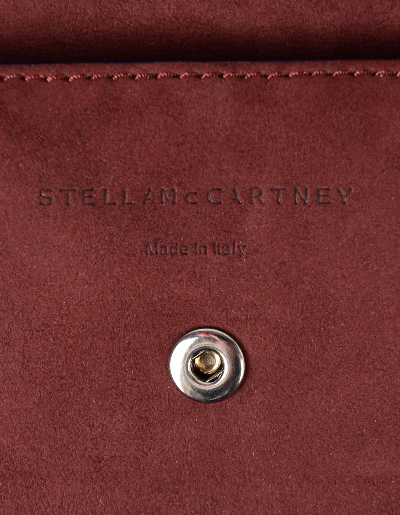 Stella McCartney '18 Blue/Burgundy Vegan Leather Reversible Falabella Tote Bag 2