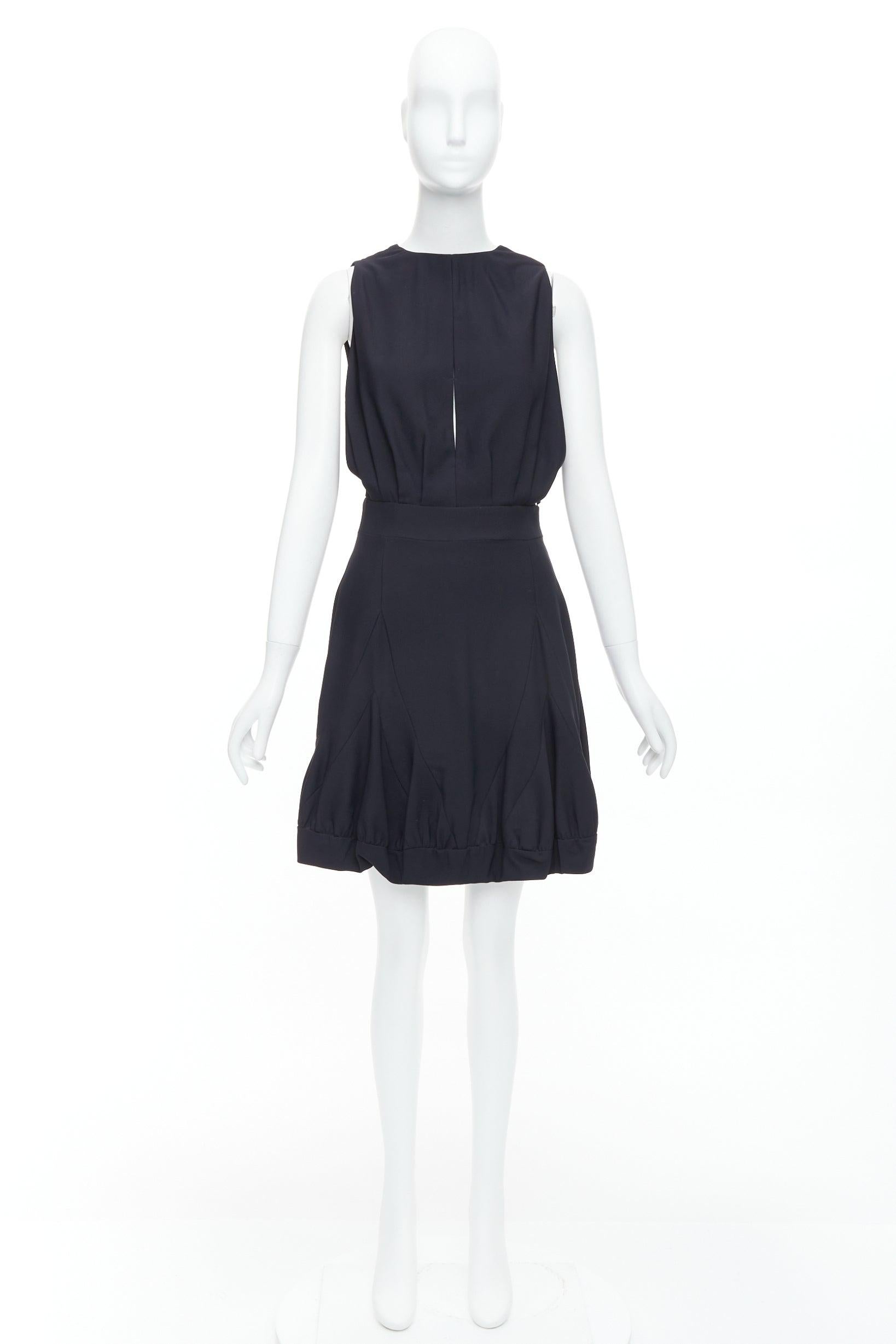 STELLA MCCARTNEY 2005 black backless cutout crew neck dress IT40 S 5