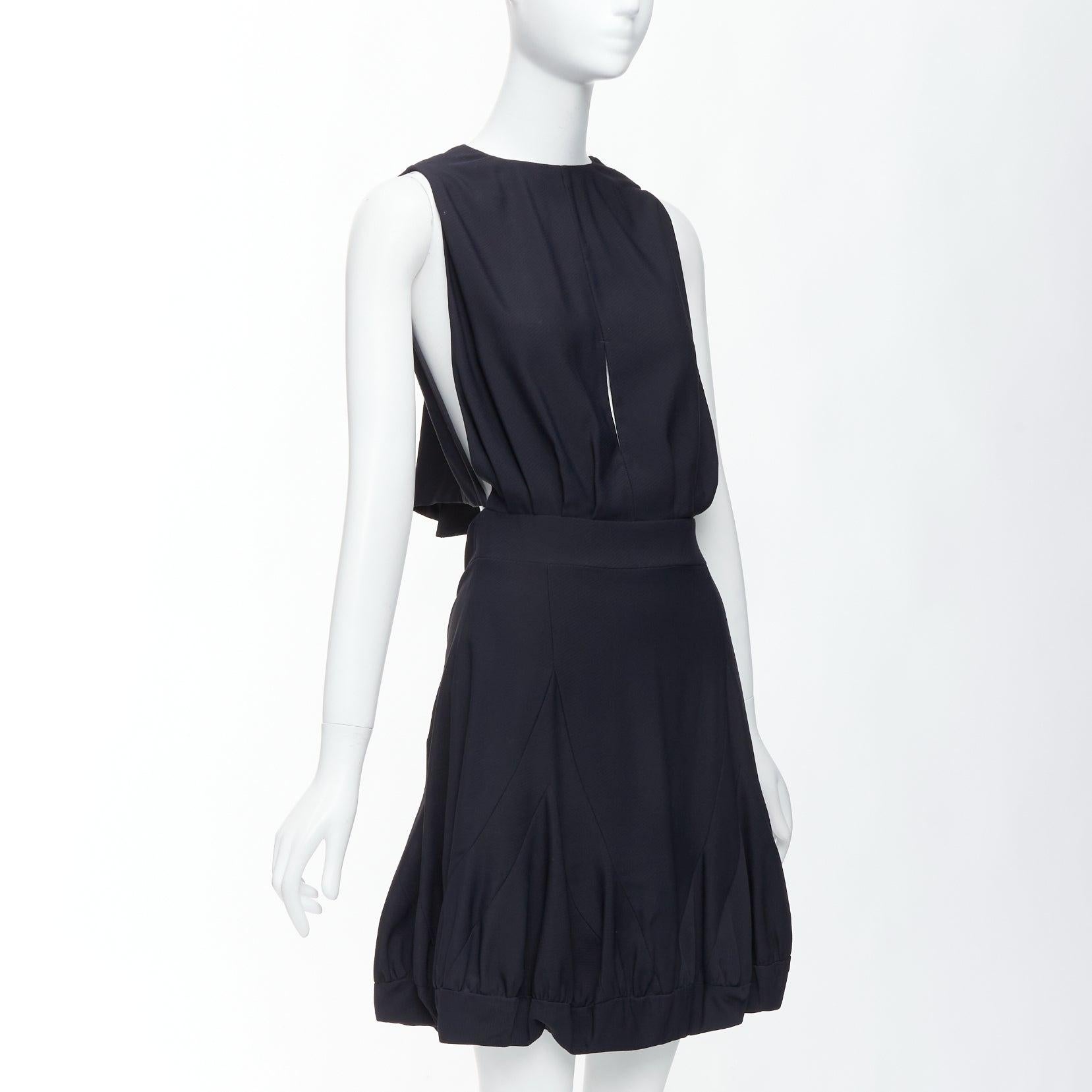 STELLA MCCARTNEY 2005 black backless cutout crew neck dress IT40 S In Good Condition In Hong Kong, NT