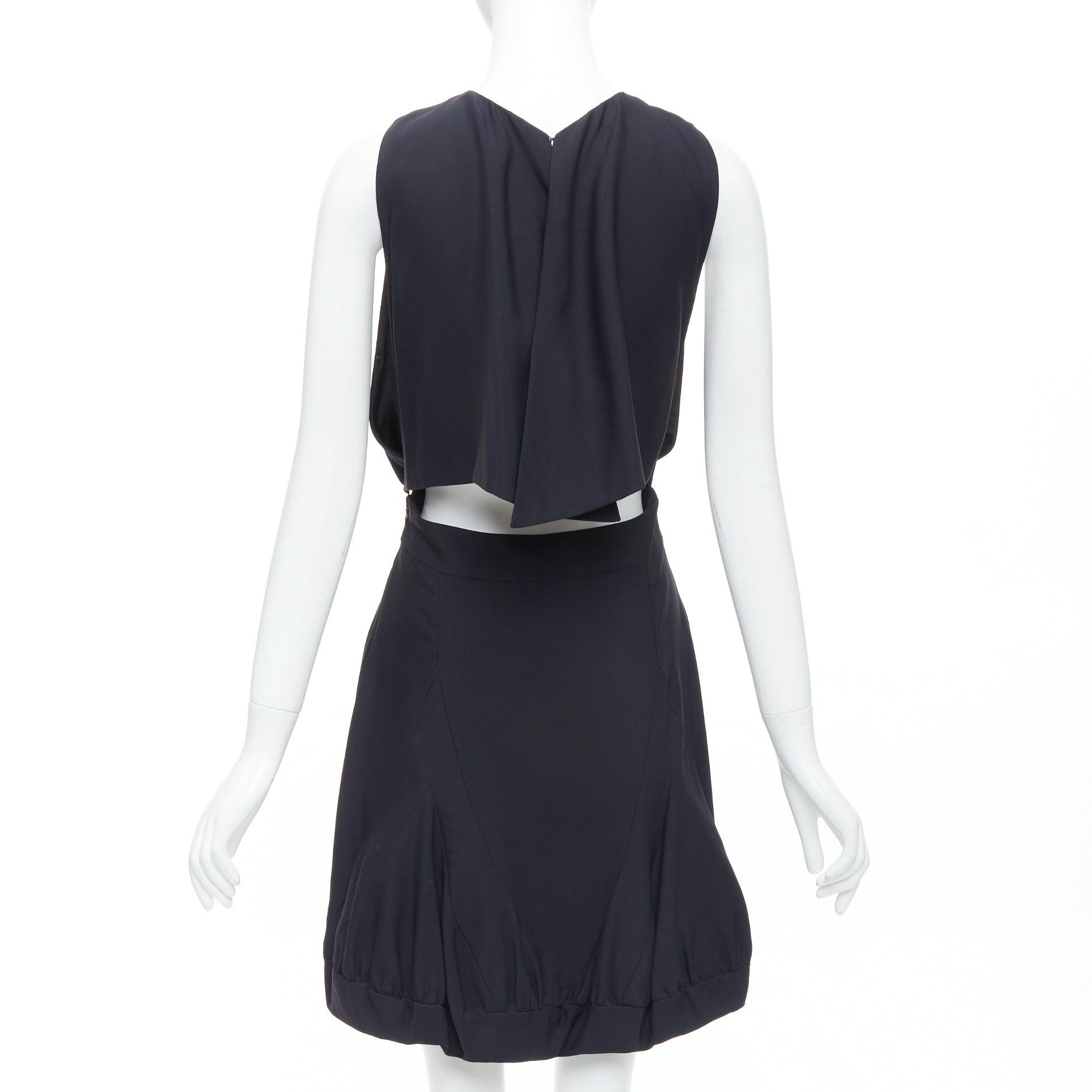 STELLA MCCARTNEY 2005 black backless cutout crew neck dress IT40 S 1