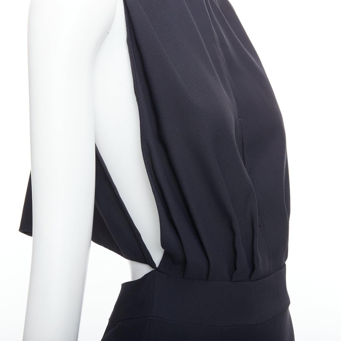 STELLA MCCARTNEY 2005 black backless cutout crew neck dress IT40 S 3