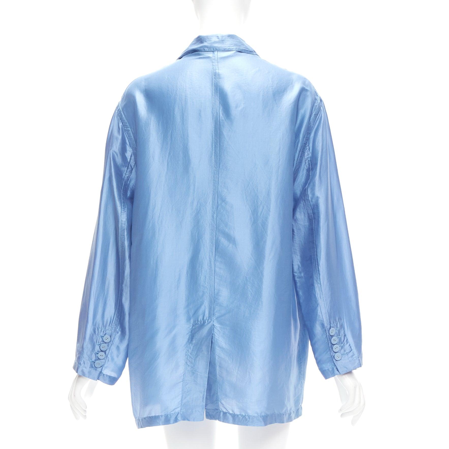 STELLA MCCARTNEY, veste bleue à épaules dénudées et à 100 % soie, taille IT 36 XXS, 2007 en vente 1