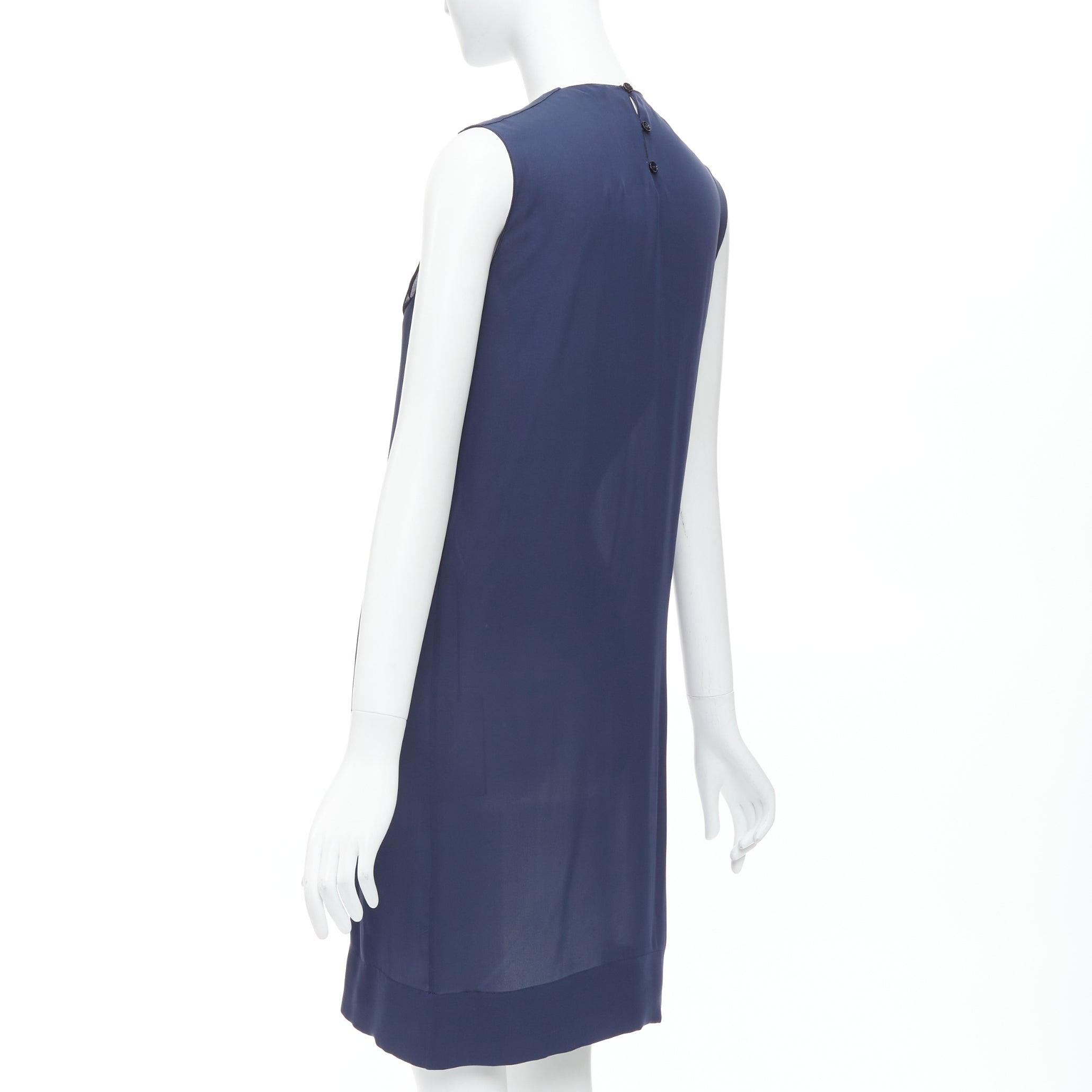 Stella McCartney 2008, abito a turni in 100% seta con collo a fiocco IT38 XS in vendita 1