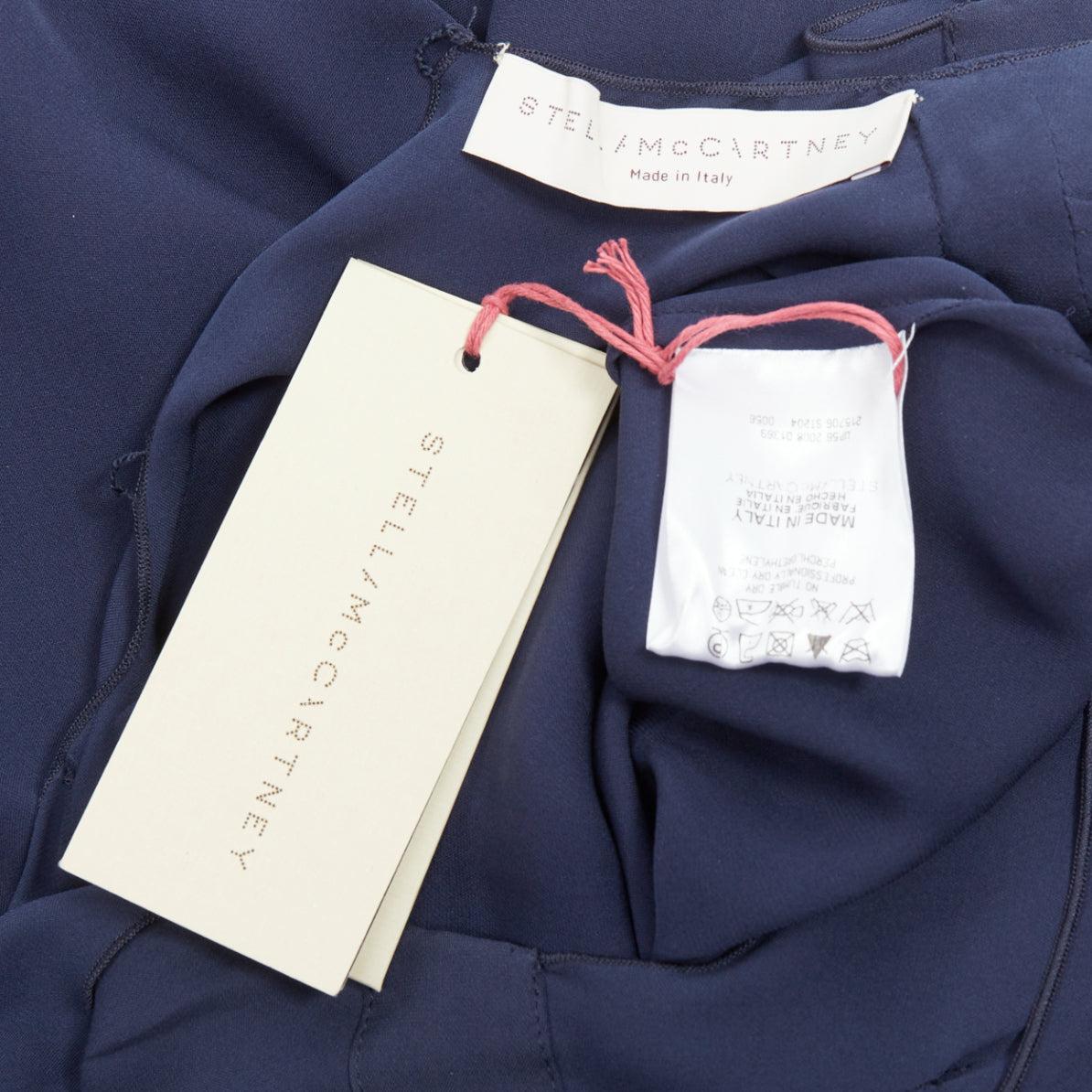 Stella McCartney 2008, abito a turni in 100% seta con collo a fiocco IT38 XS in vendita 3