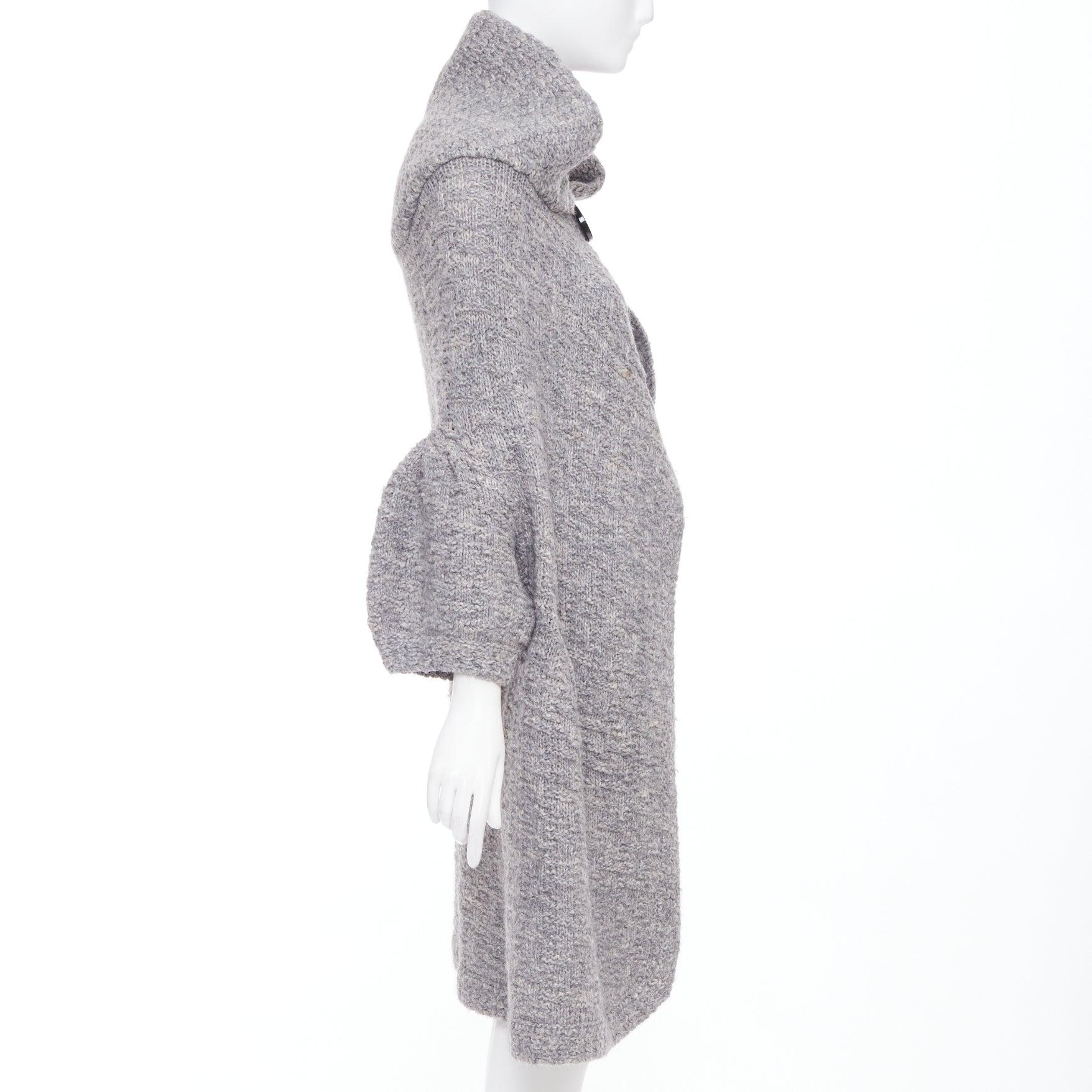 Stella McCartney 2009 - Cardigan à capuche en alpaga et lin tricoté IT36 XXS Bon état - En vente à Hong Kong, NT