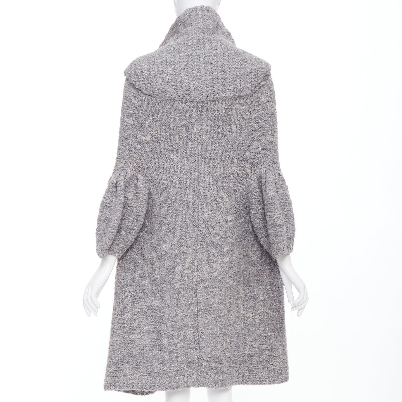 Stella McCartney 2009 - Cardigan à capuche en alpaga et lin tricoté IT36 XXS Pour femmes en vente