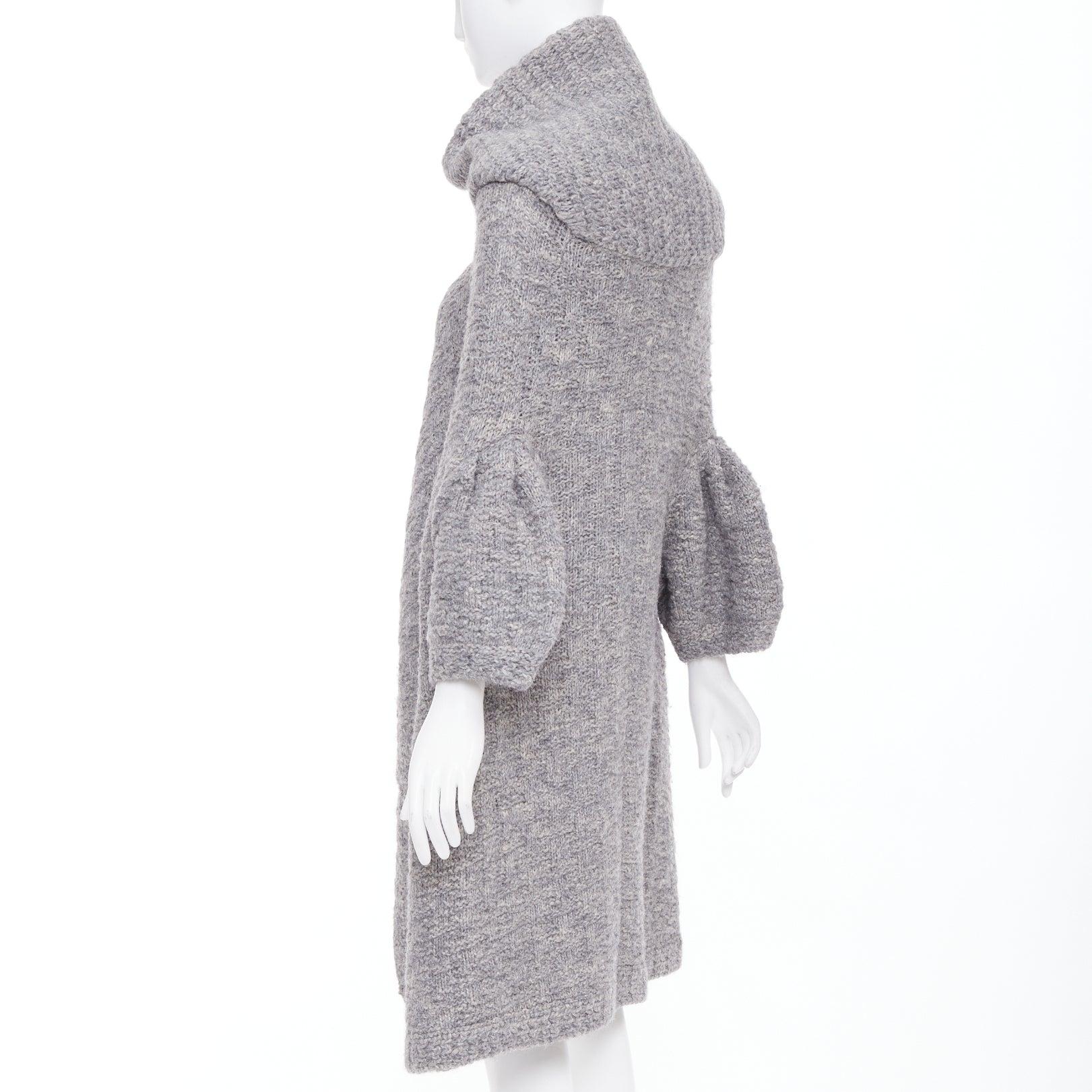 Stella McCartney 2009 - Cardigan à capuche en alpaga et lin tricoté IT36 XXS en vente 1