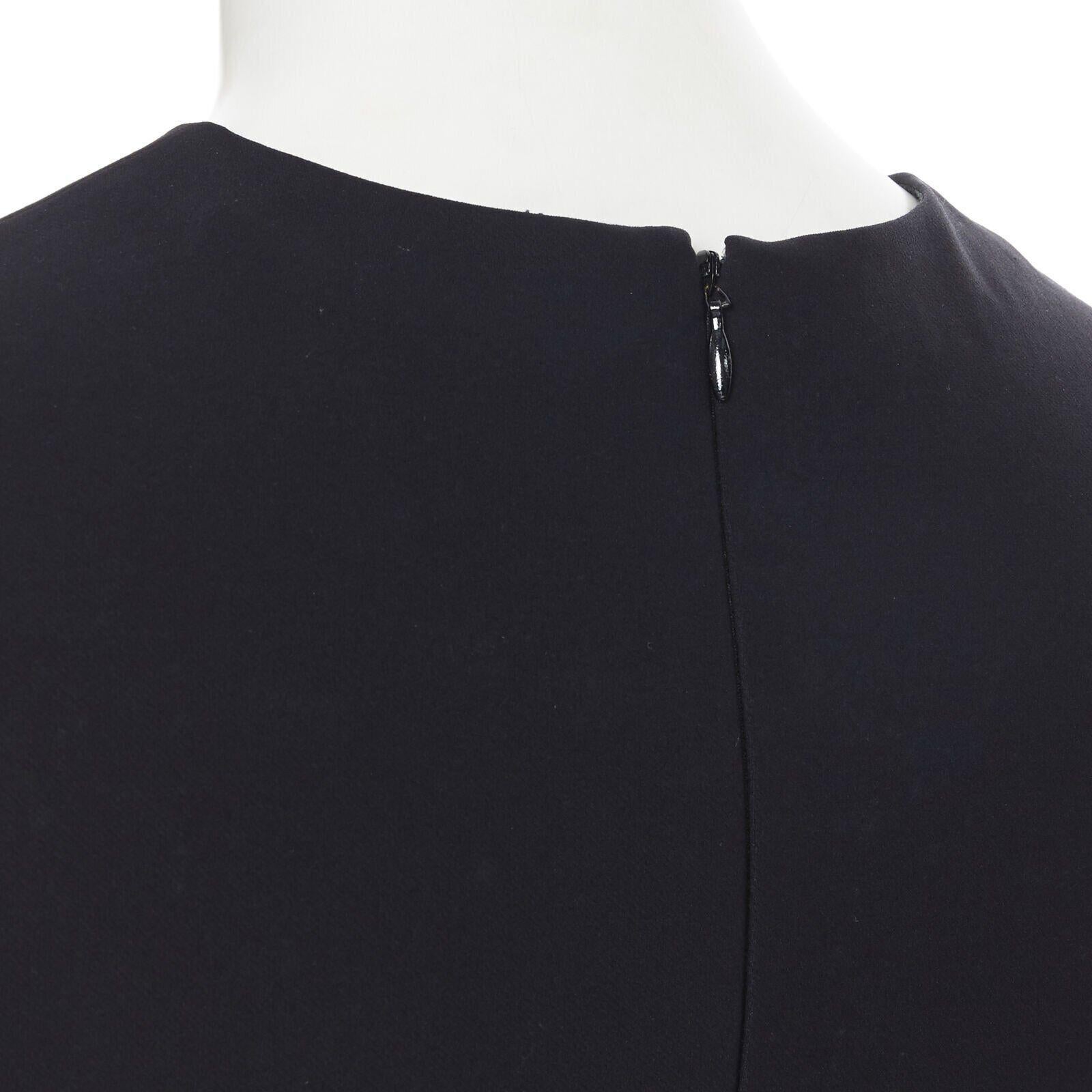 STELLA MCCARTNEY 2011 black sweetheart neckline seam peplum sleeveless top IT38 For Sale 3
