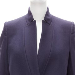 STELLA MCCARTNEY 2013 Bryce navy wool cashmere longline blazer coat IT42 M