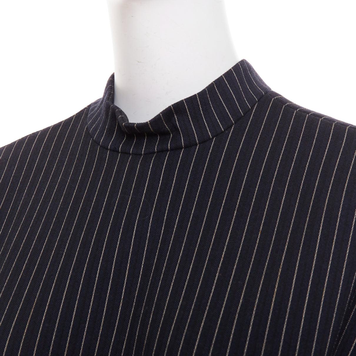 Stella McCartney 2013 robe à plis structurels en laine mélangée grise IT40 S en vente 2