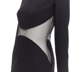 STELLA MCCARTNEY 2013 Runway Iconic sheer waist illusion bodycon dress IT40 S