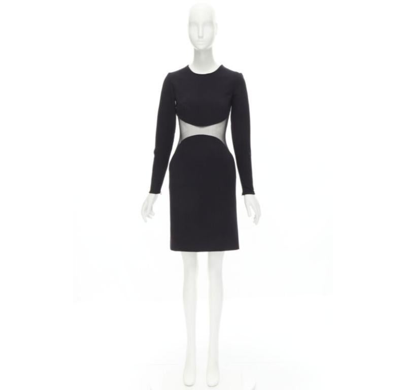 STELLA MCCARTNEY 2013 Pasarela Vestido bodycon ilusión cintura transparente IT40 S en venta 4