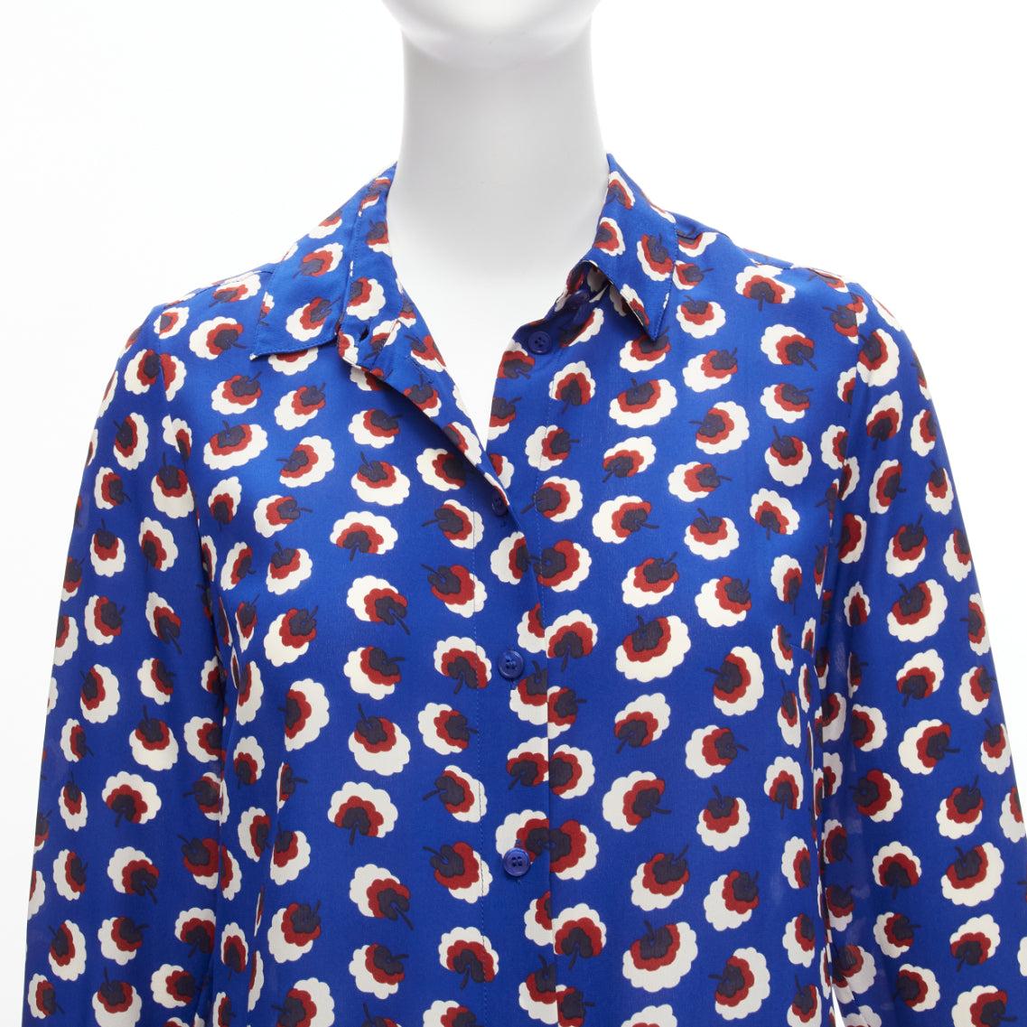 STELLA MCCARTNEY 2014 100% silk blue red white floral print bishop sleeve shirt IT36 S
Reference: SNKO/A00228
Brand: Stella McCartney
Designer: Stella McCartney
Collection: 2014
Material: Silk
Color: Blue, Multicolour
Pattern: Floral
Closure: