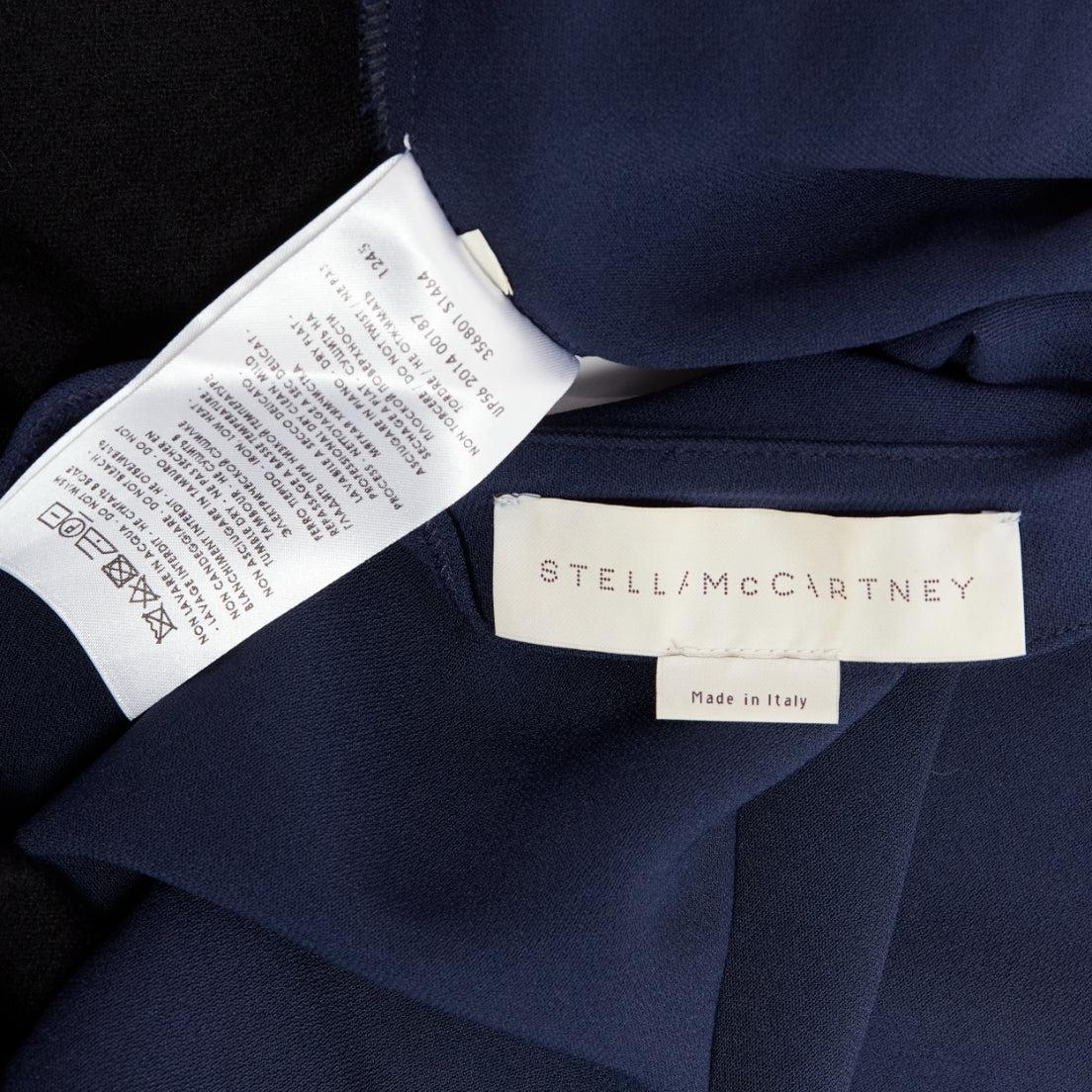 STELLA MCCARTNEY 2014 black navy virgin wool handkerchief sweater top IT42 M For Sale 4