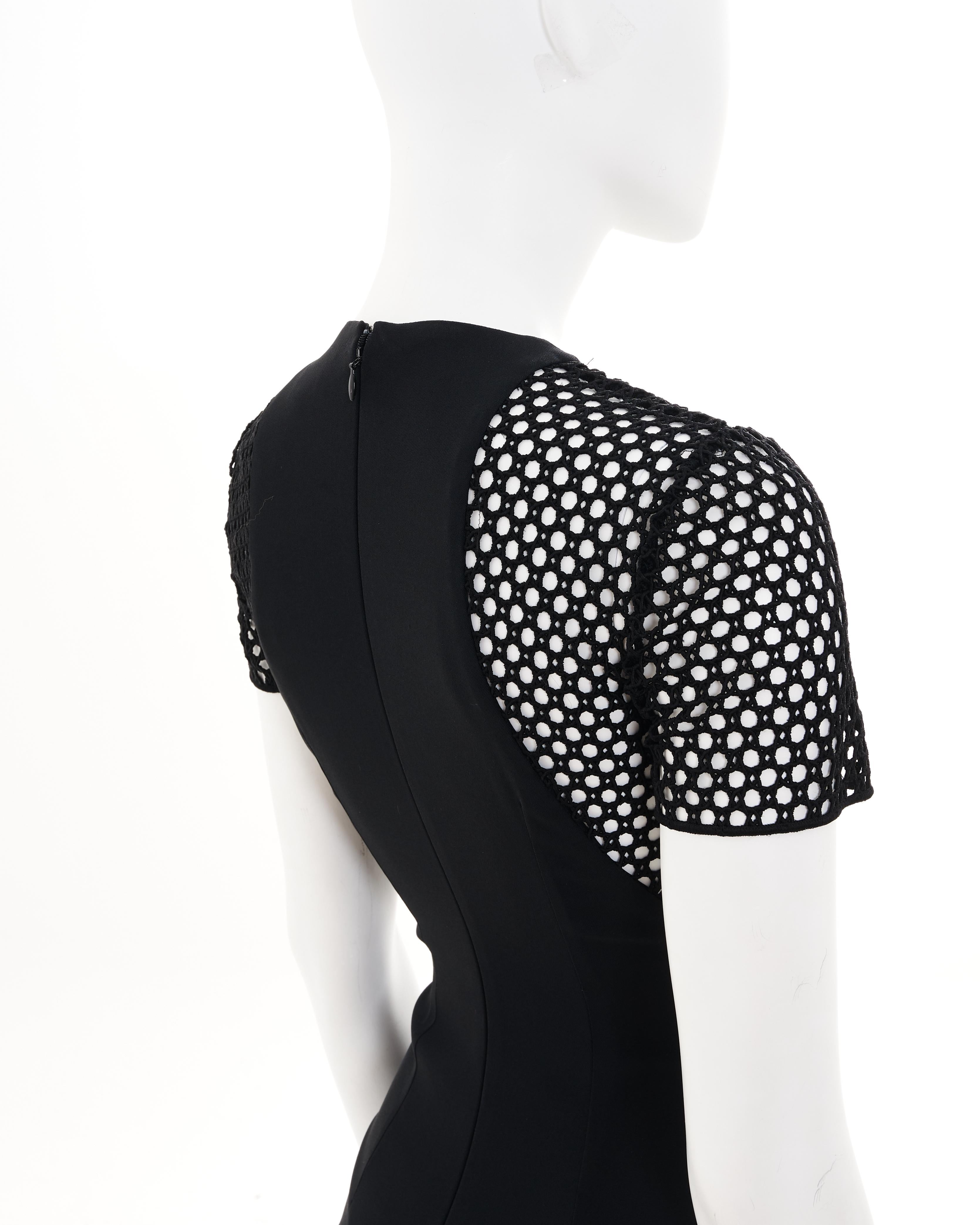 Stella McCartney 2014 Black Silk evening dress with train For Sale 1