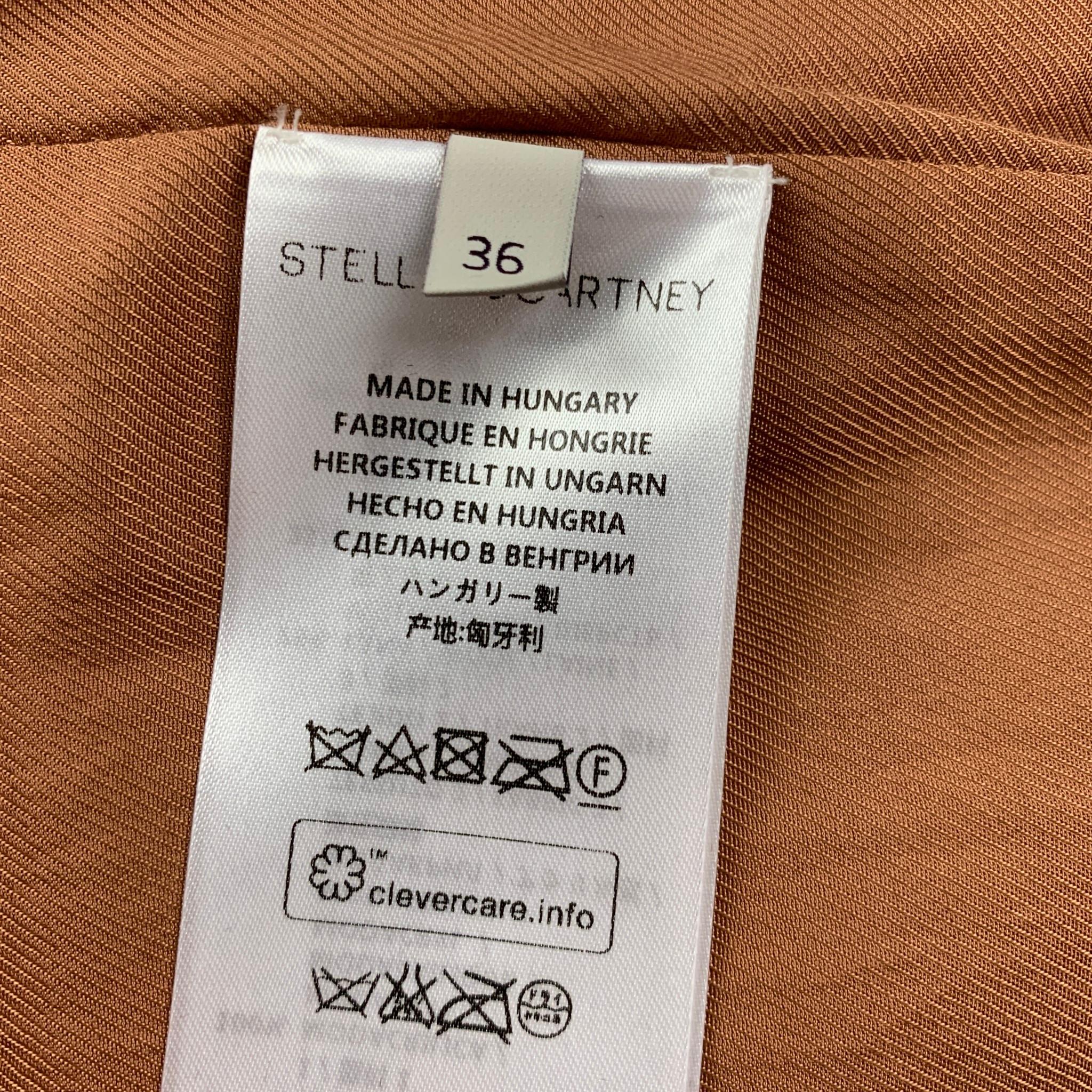 STELLA McCARTNEY 2015 Size XS Brown Faux Fur Vest 1