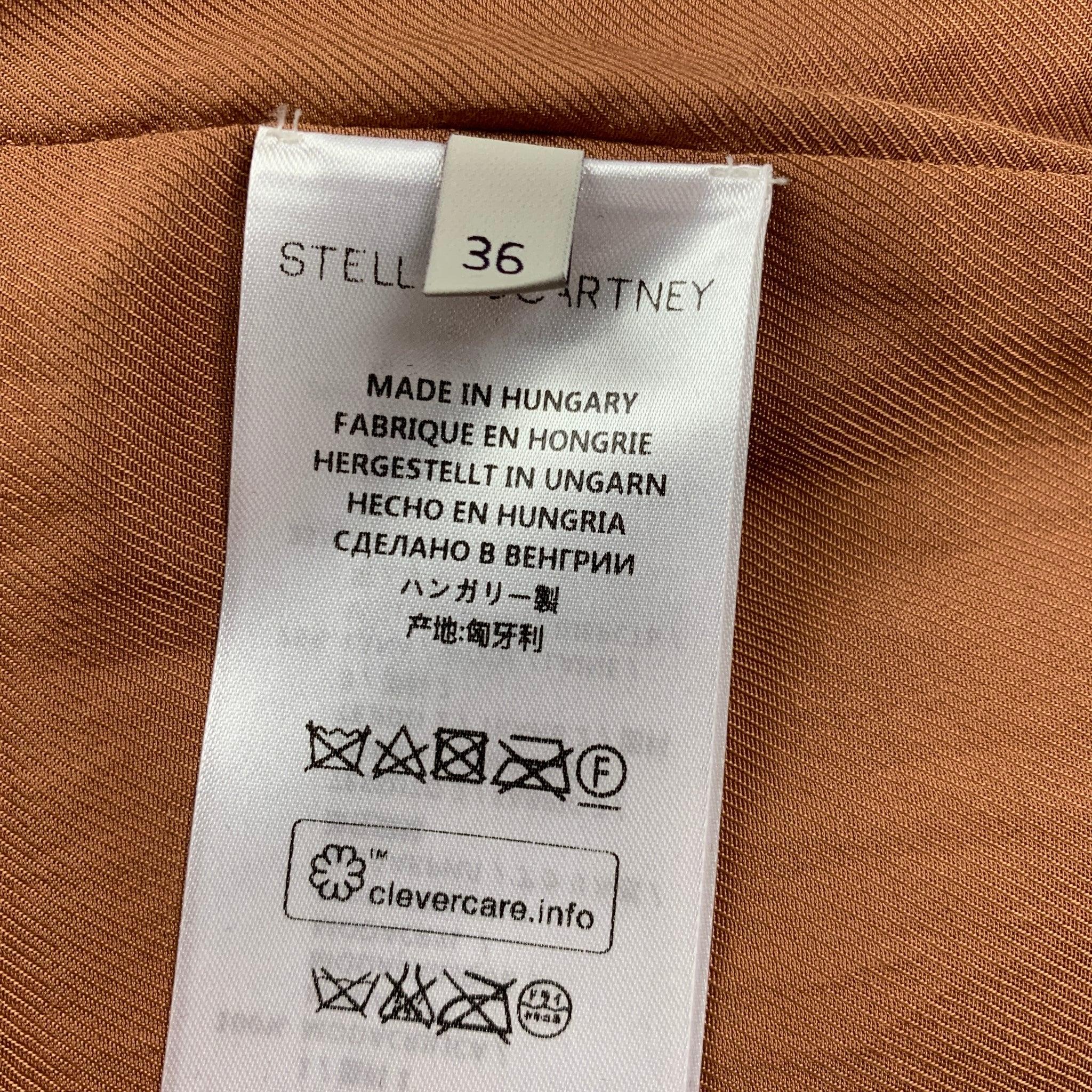 STELLA McCARTNEY 2015 Size XS Brown Modacrylic Faux Fur Vest For Sale 2