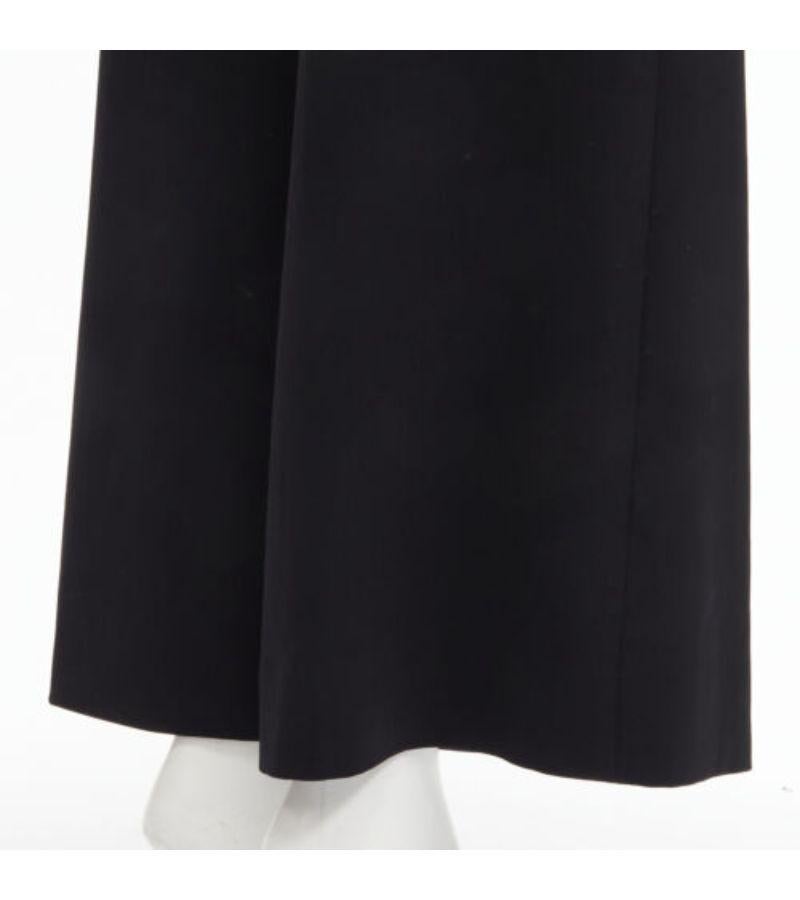 STELLA MCCARTNEY 2015 wool black silver button embellished wide leg pants IT40 S For Sale 4