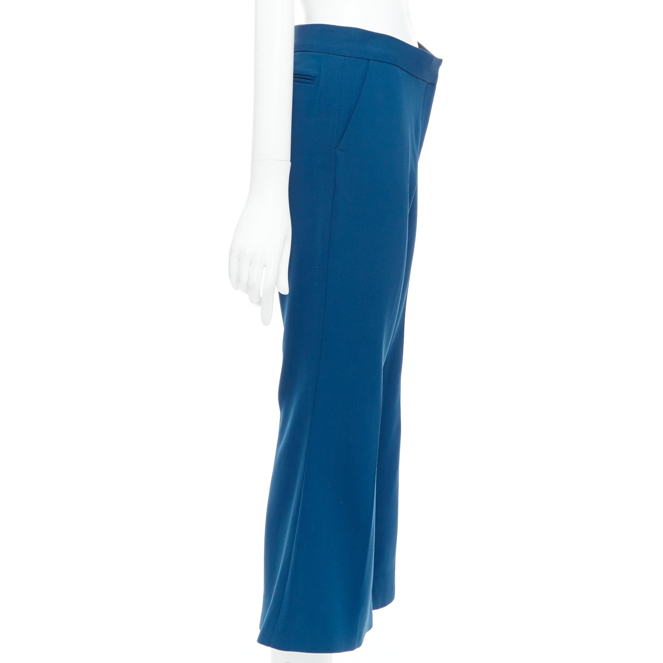 STELLA MCCARTNEY 2016 Pantalones acampanados 100% lana azul IT38 XS en Bastante bueno estado para la venta en Hong Kong, NT