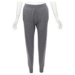 STELLA MCCARTNEY 2016 grey wool blend mid waist casual cropped knitted Pant
