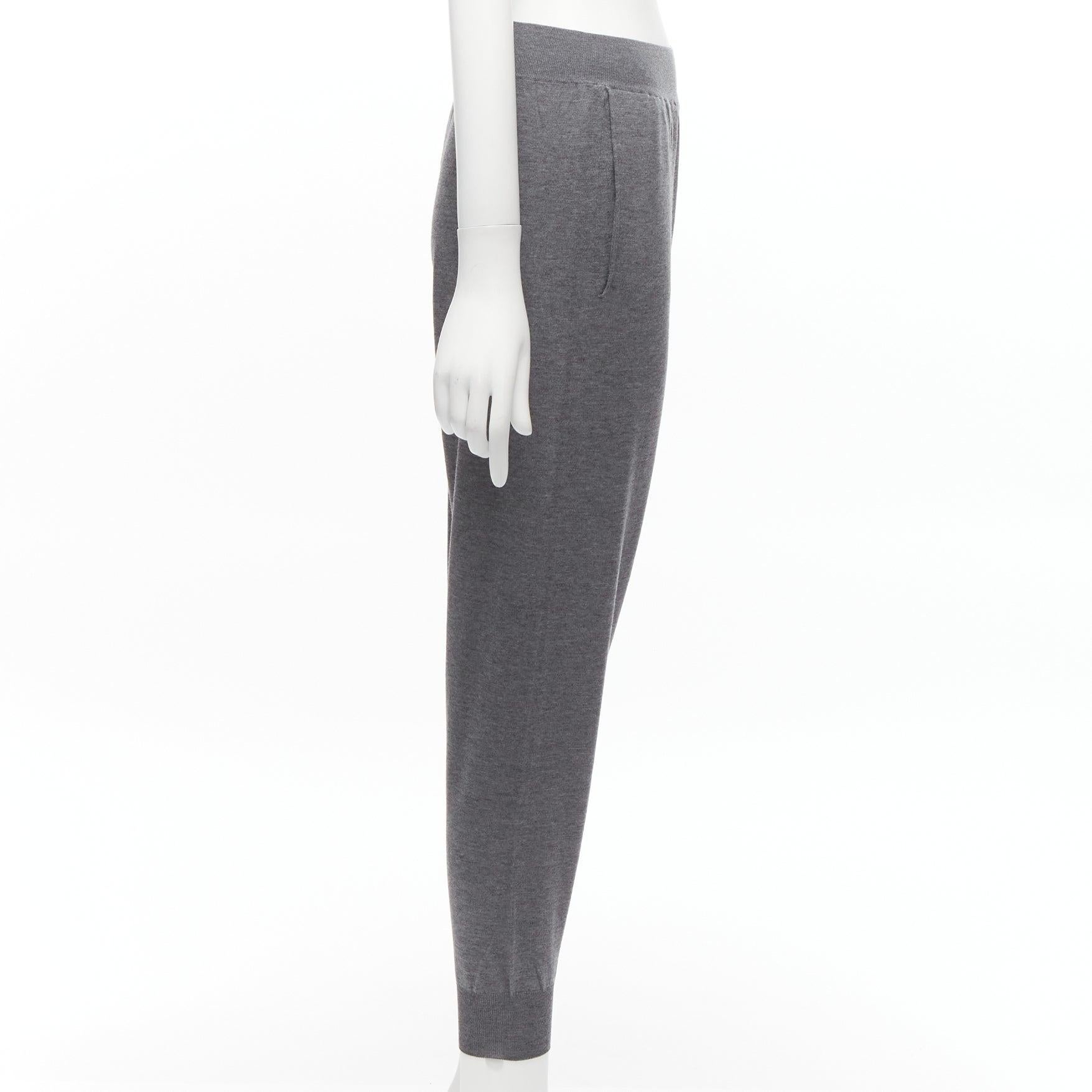 STELLA MCCARTNEY 2016 Graue lässige Strickhose aus Wollmischung mit mittlerer Taille IT36 XXS Damen im Angebot