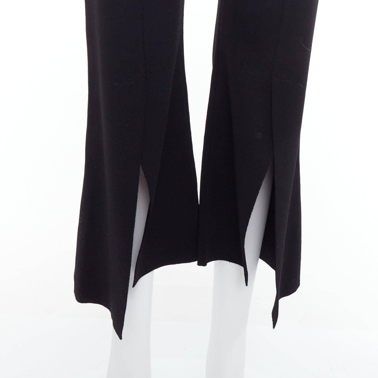 STELLA MCCARTNEY 2017 black knit split hem high waist flare pants IT38 XS
Reference: MECG/A00133
Brand: Stella McCartney
Designer: Stella McCartney
Collection: 2017
Material: Viscose, Blend
Color: Black
Pattern: Solid
Closure: Elasticated
Made in: