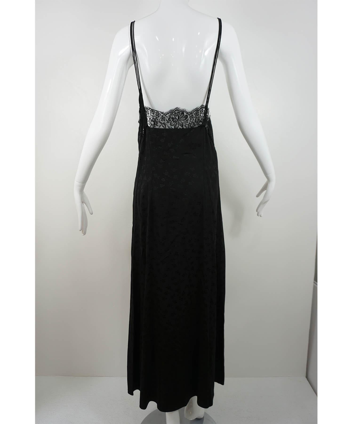 Stella McCartney 2pc Dress: Face Print Top & Black Lace Maxi Dress 42/6 For Sale 11
