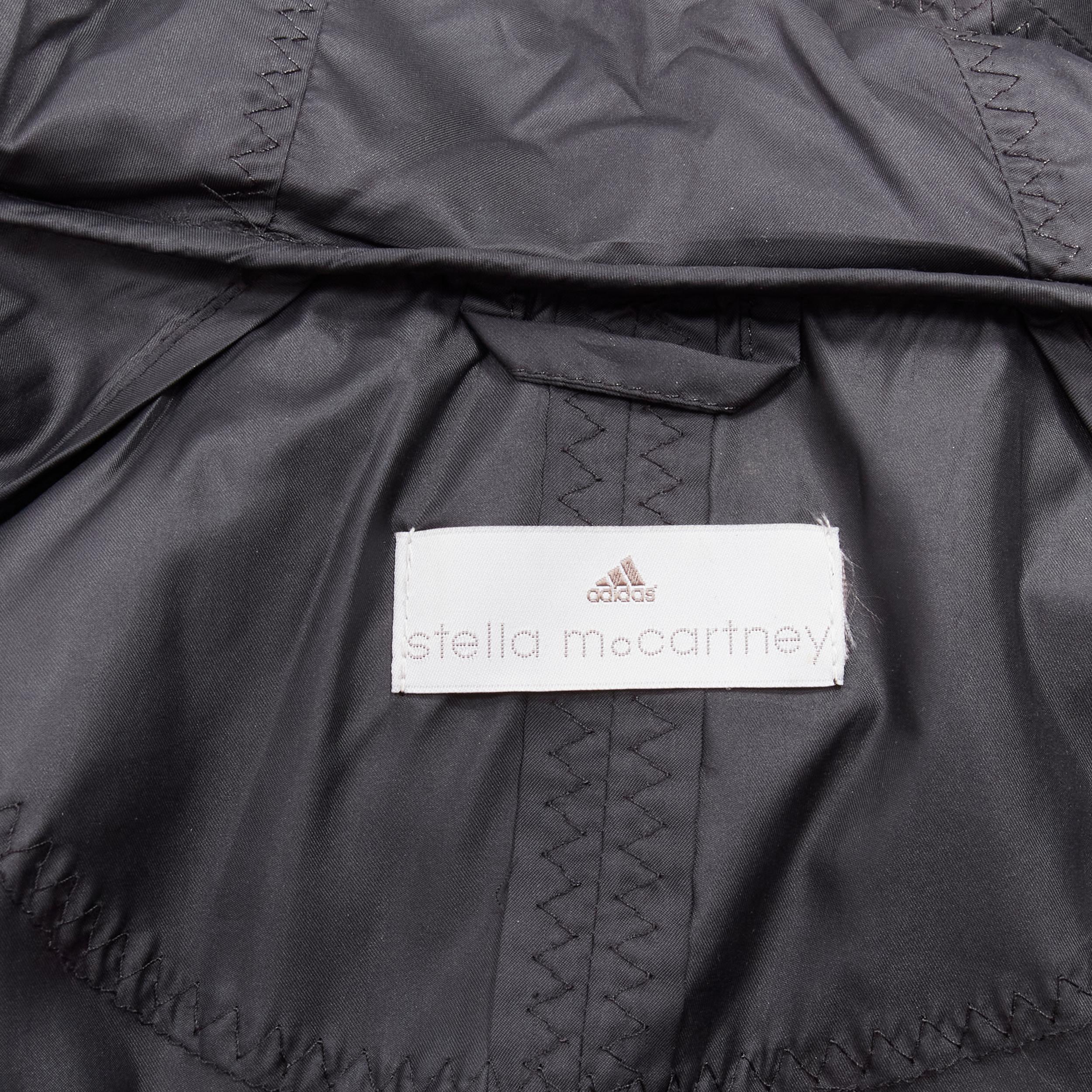 STELLA MCCARTNEY ADIDAS pleated ruffle light nylon windbreaker anorak jacket S 6