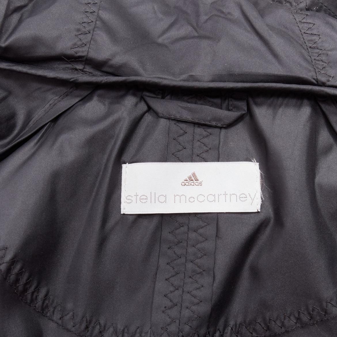 STELLA MCCARTNEY ADIDAS Chaqueta cortaviento anorak de nailon ligero con volante plisado S en venta 5