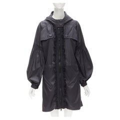 STELLA MCCARTNEY ADIDAS Giacca a vento in nylon leggero con volant plissettato S
