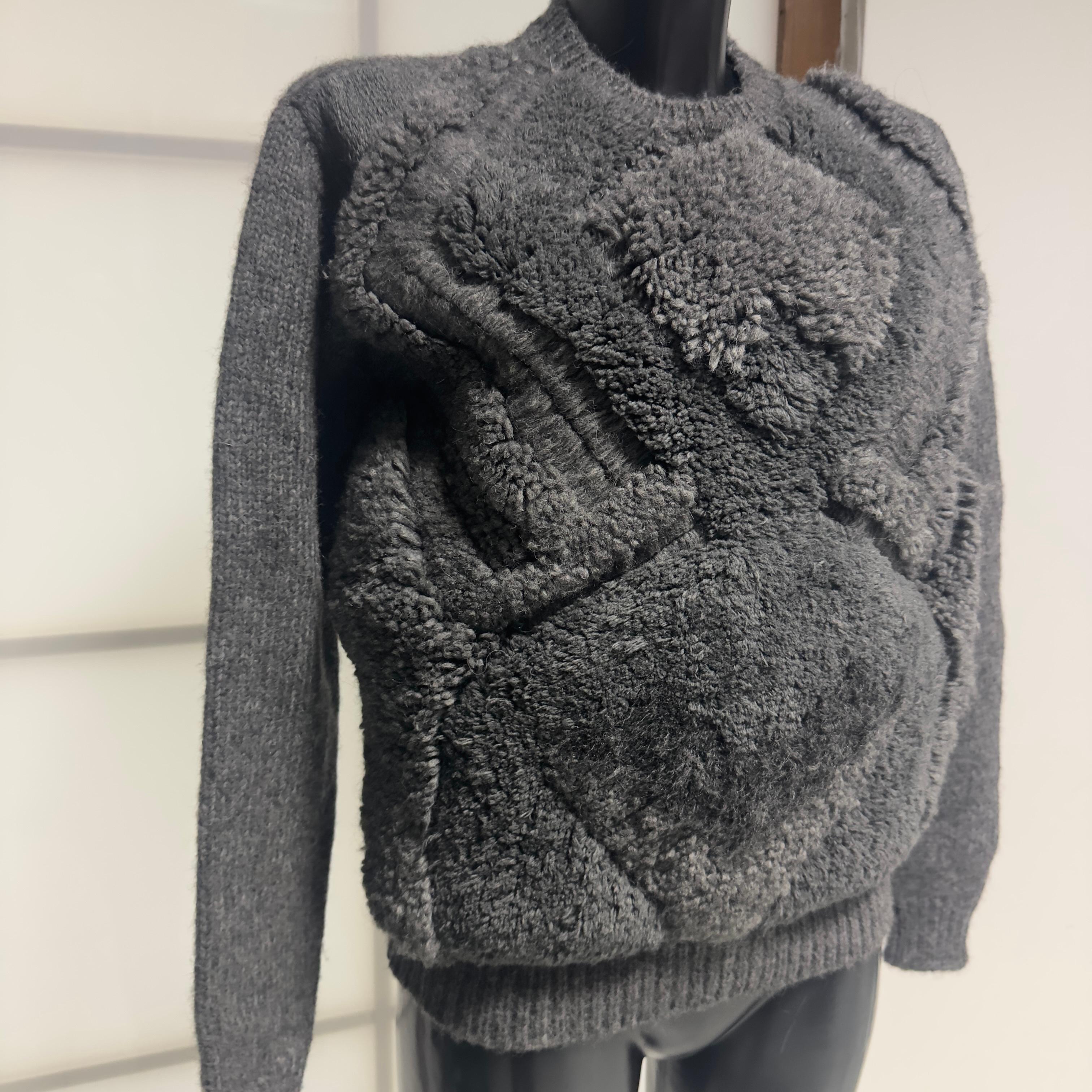 Stella McCartney - Pull en tricot structuré en alpaga et laine vierge Excellent état - En vente à Basaluzzo, IT