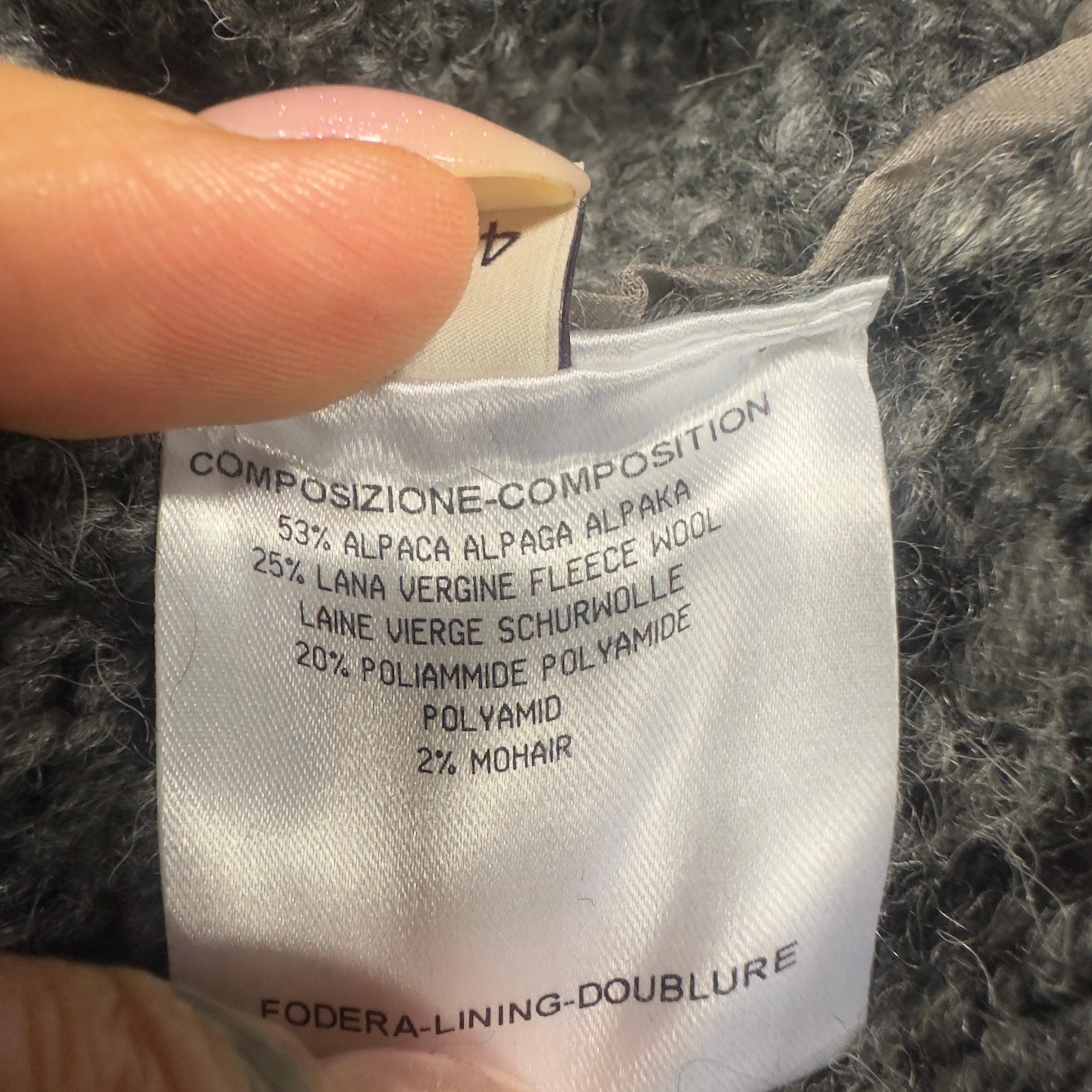 Stella McCartney - Pull en tricot structuré en alpaga et laine vierge en vente 3