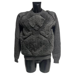 Stella McCartney Suéter de punto estructurado de alpaca y lana virgen -