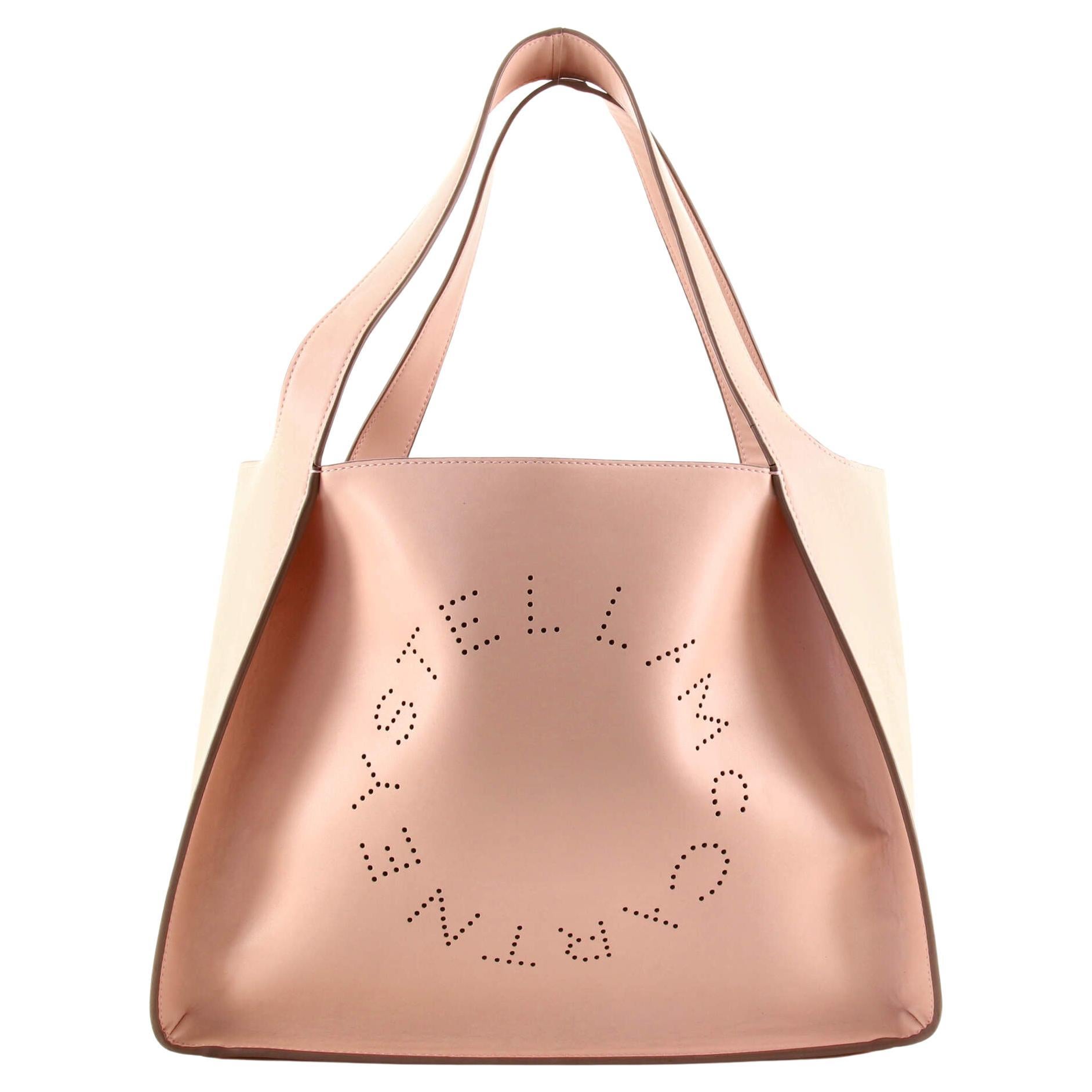 STELLA MCCARTNEY Gold Metallic Boucle Falabella Tote Bag at 1stDibs