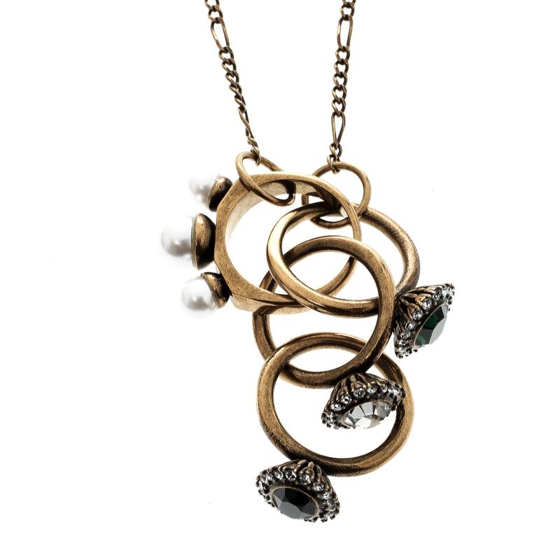 Stella McCartney Antique Stone Ring Necklace
