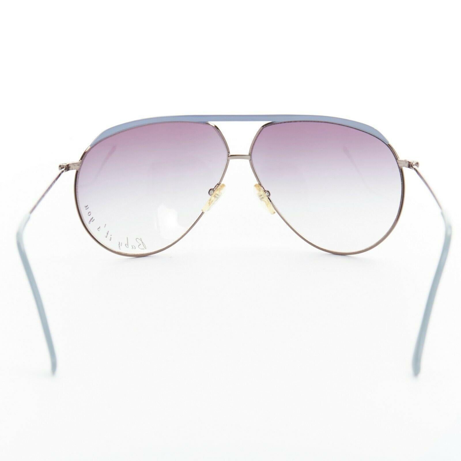 Stella McCartney Baby It's You occhiali da sole aviatore con lenti stampate e sfumate blu In condizioni buone a Hong Kong, NT