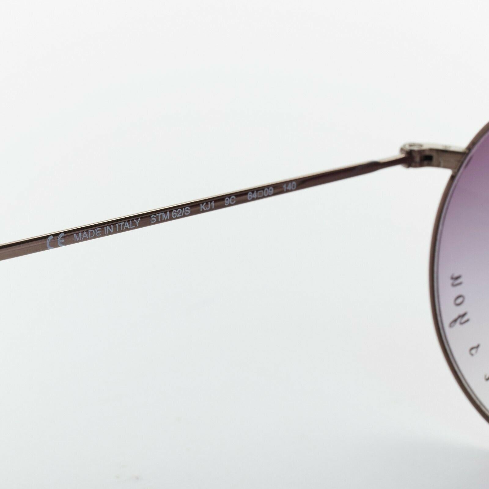 Stella McCartney Baby It's You occhiali da sole aviatore con lenti stampate e sfumate blu 2
