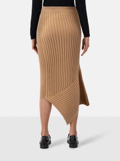 Stella McCartney Beige Asymmetric Knit Skirt Size S