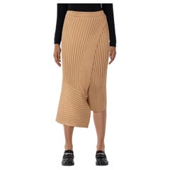 Stella McCartney - Jupe en maille asymétrique - Beige - Taille S